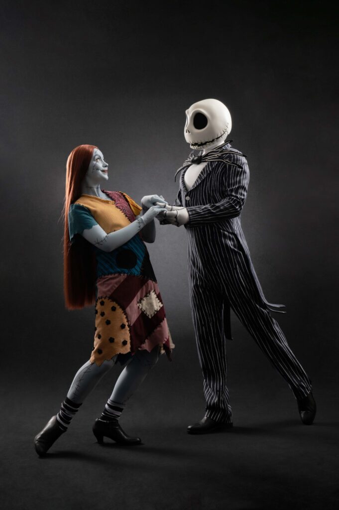 Jack Skellington y Sally en Disneyland Paris durante la temporada de Halloween 2026
